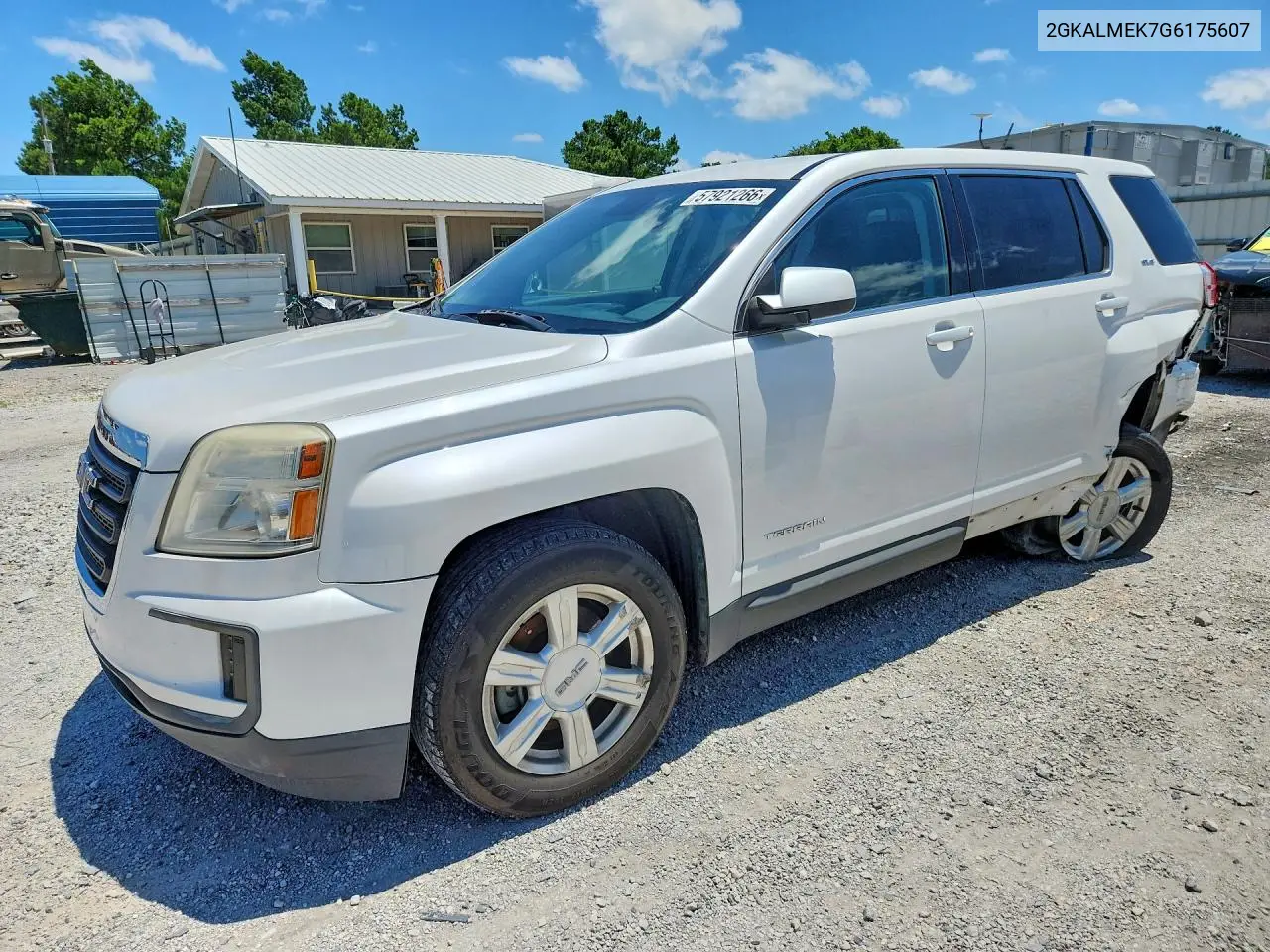 2016 GMC Terrain Sle VIN: 2GKALMEK7G6175607 Lot: 57921266