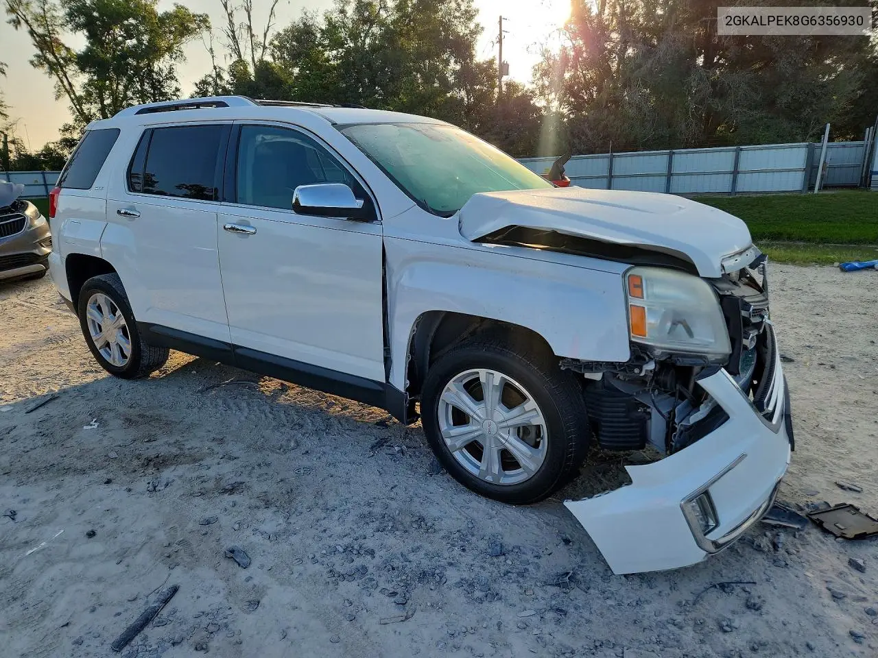 2016 GMC Terrain Slt VIN: 2GKALPEK8G6356930 Lot: 58019416