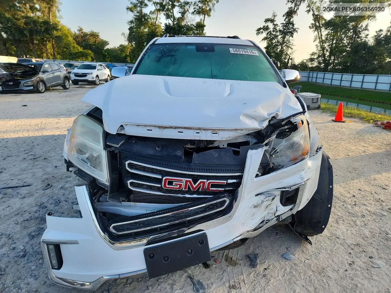 2016 GMC Terrain Slt VIN: 2GKALPEK8G6356930 Lot: 58019416