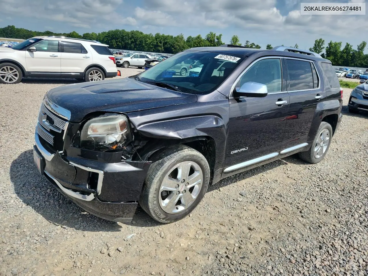 2016 GMC Terrain Denali VIN: 2GKALREK6G6274481 Lot: 60757576