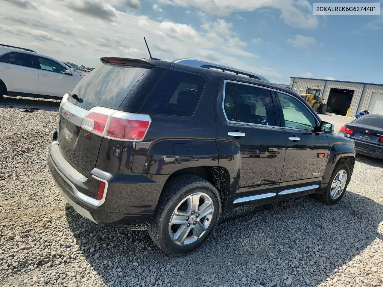 2016 GMC Terrain Denali VIN: 2GKALREK6G6274481 Lot: 60757576