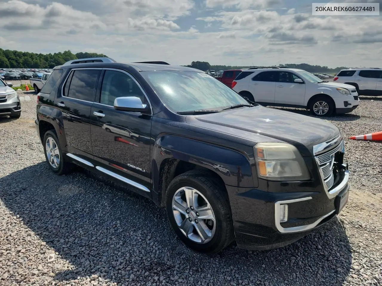 2016 GMC Terrain Denali VIN: 2GKALREK6G6274481 Lot: 60757576