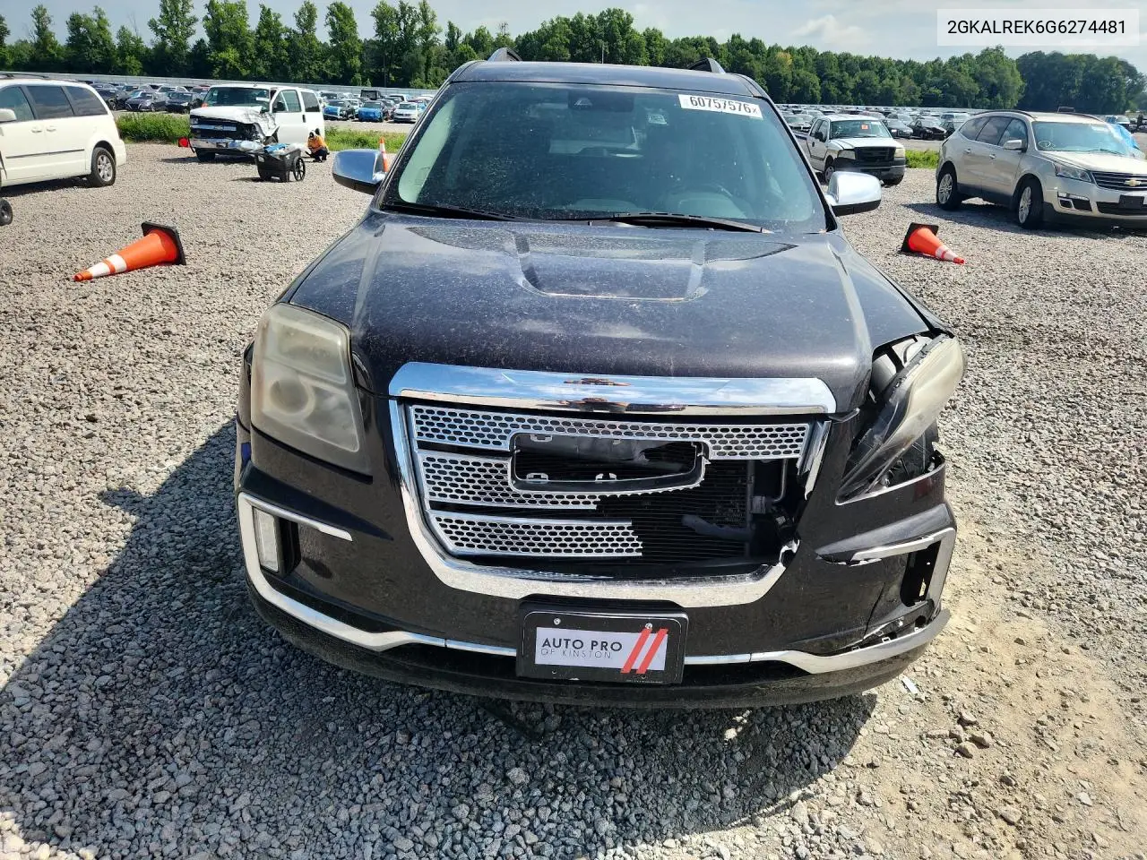 2016 GMC Terrain Denali VIN: 2GKALREK6G6274481 Lot: 60757576
