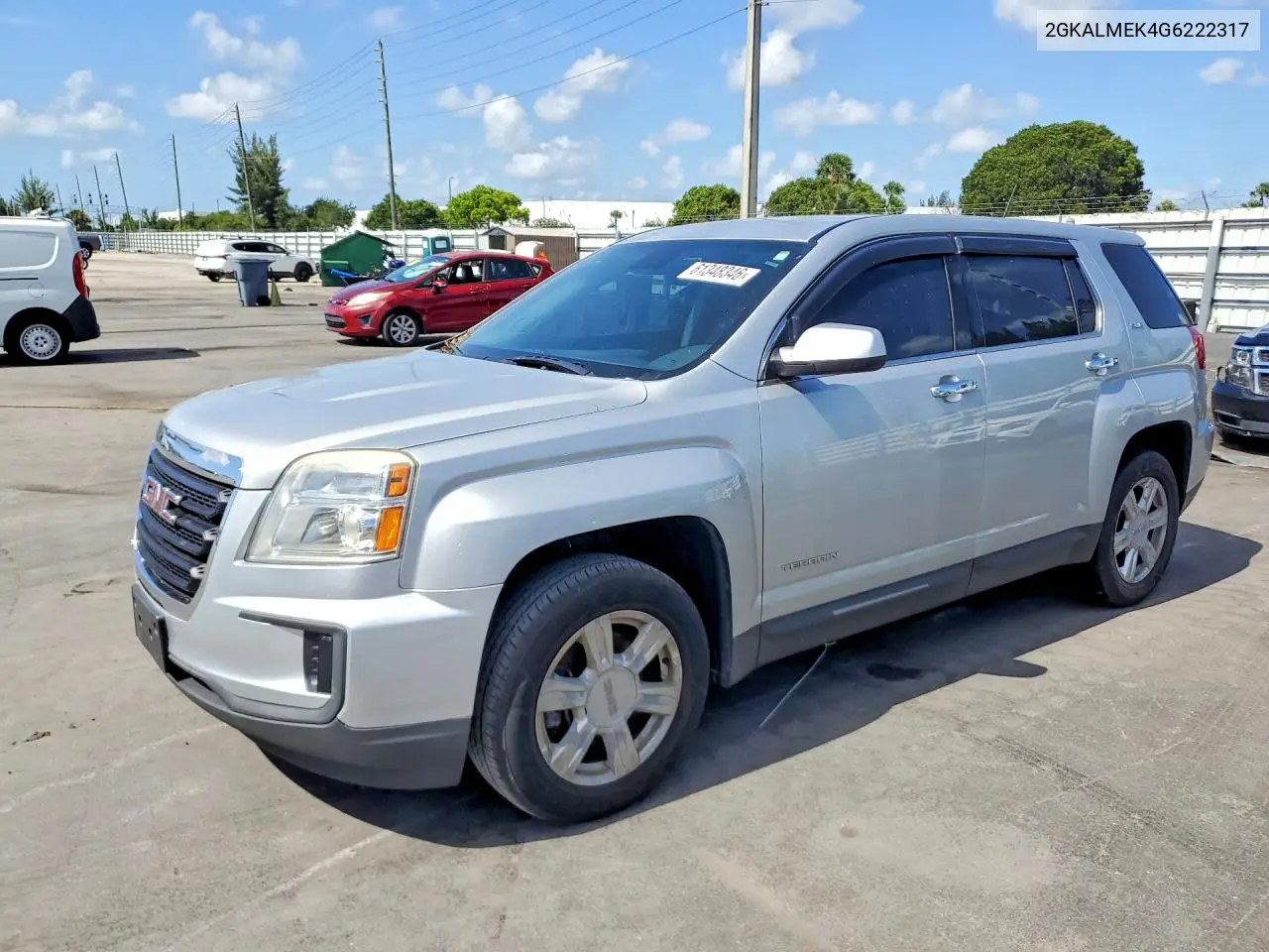 2016 GMC Terrain Sle VIN: 2GKALMEK4G6222317 Lot: 61348346