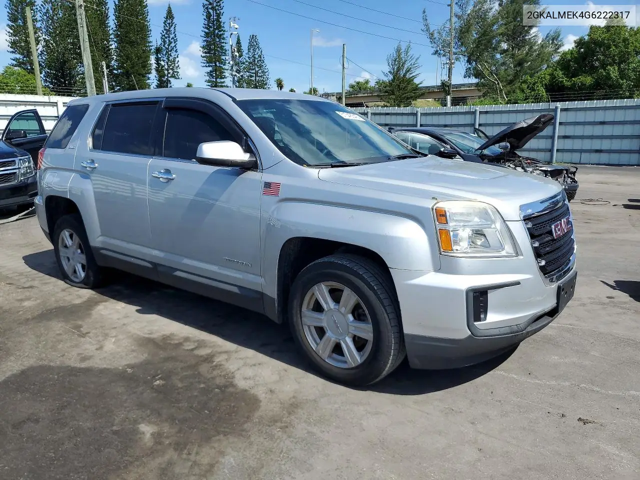 2016 GMC Terrain Sle VIN: 2GKALMEK4G6222317 Lot: 61348346