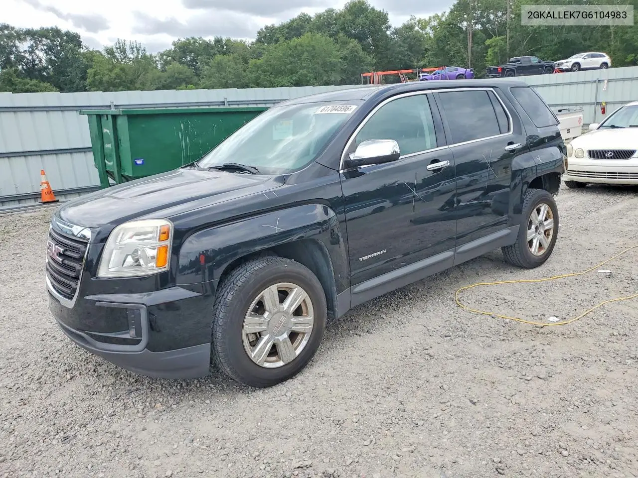 2016 GMC Terrain Sl VIN: 2GKALLEK7G6104983 Lot: 61704596