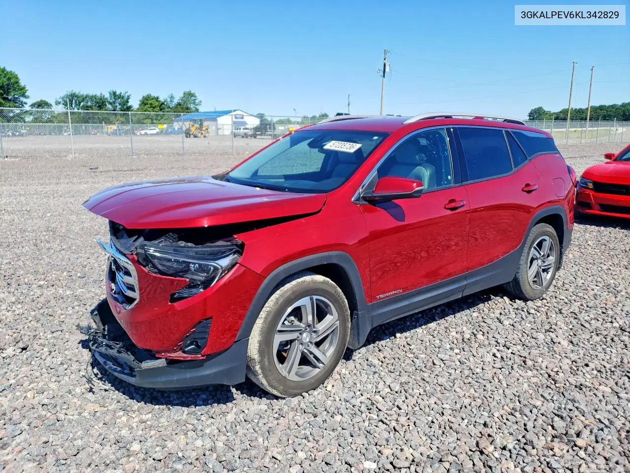 2019 GMC Terrain Slt VIN: 3GKALPEV6KL342829 Lot: 57235736