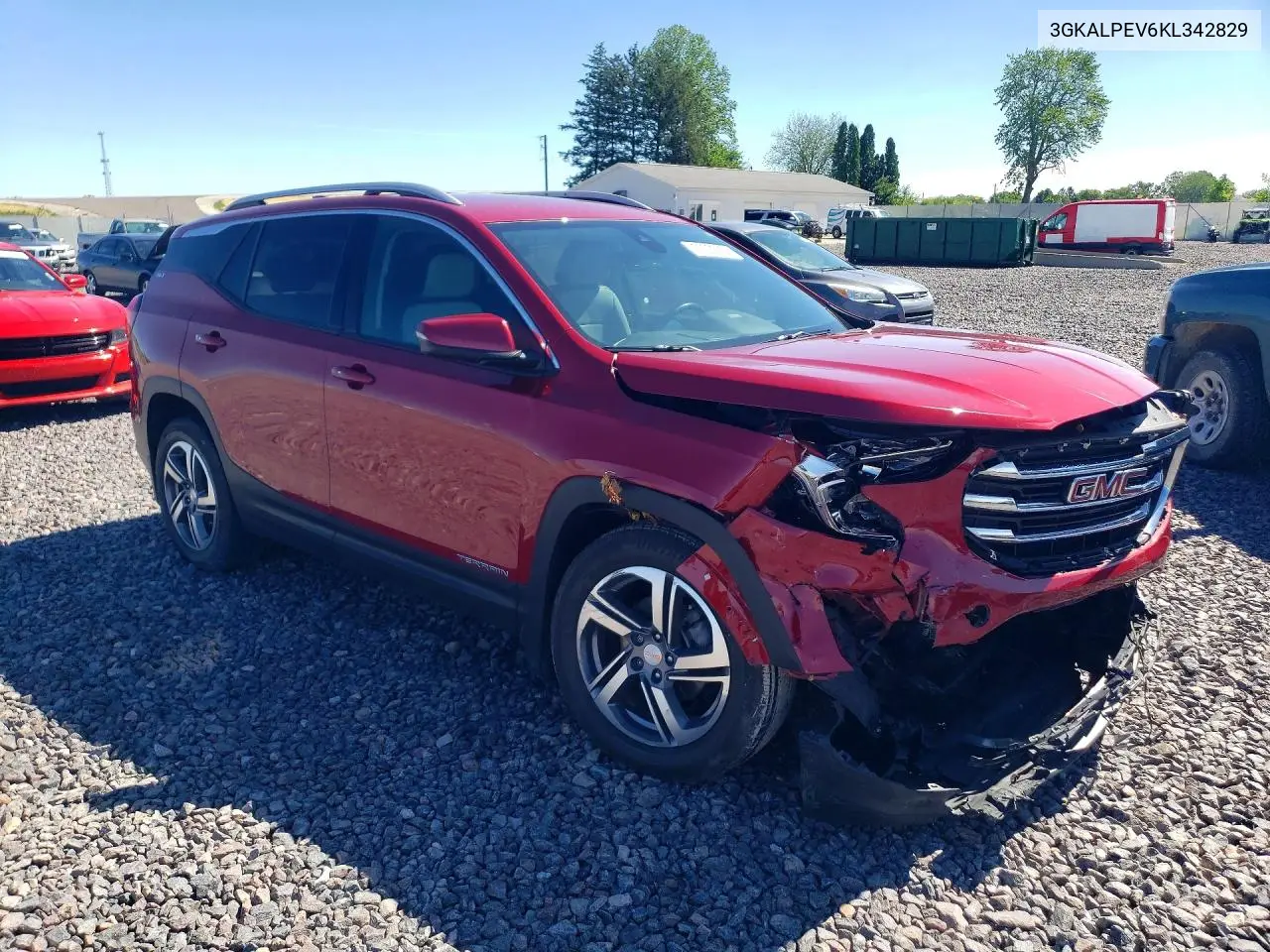 2019 GMC Terrain Slt VIN: 3GKALPEV6KL342829 Lot: 57235736