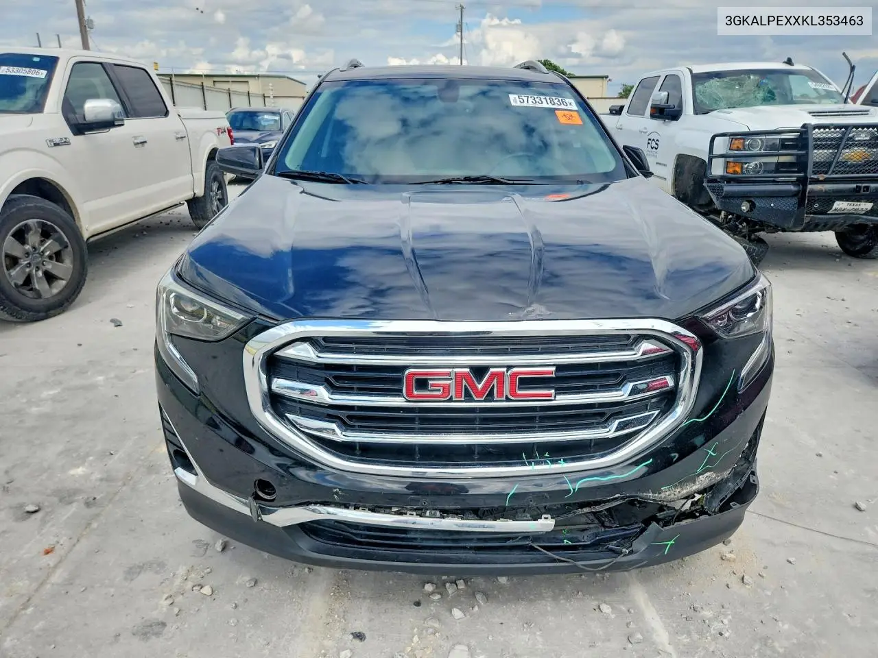 2019 GMC Terrain Slt VIN: 3GKALPEXXKL353463 Lot: 57331836