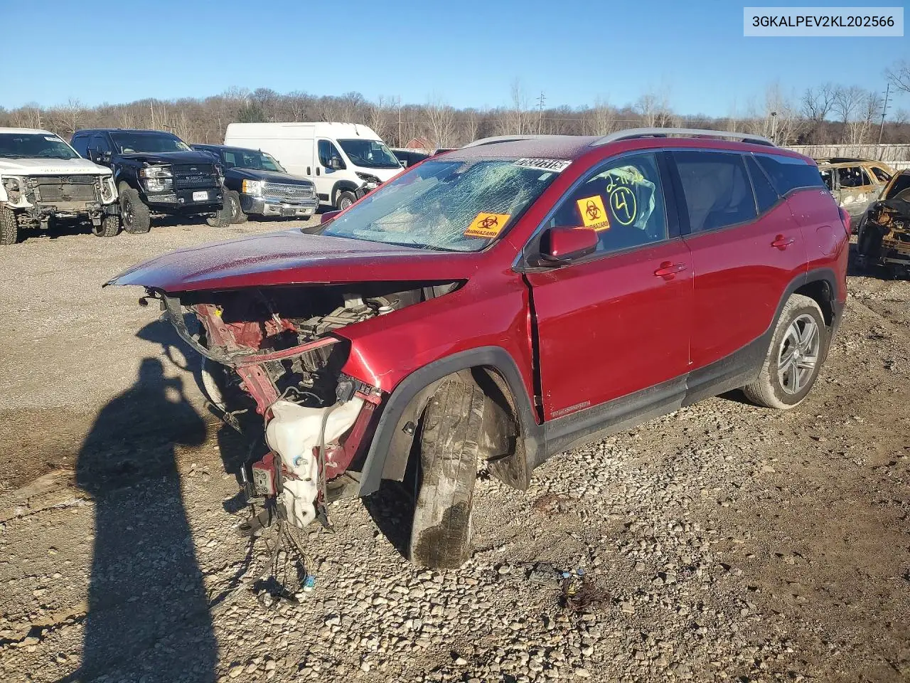 2019 GMC Terrain Slt VIN: 3GKALPEV2KL202566 Lot: 78327315