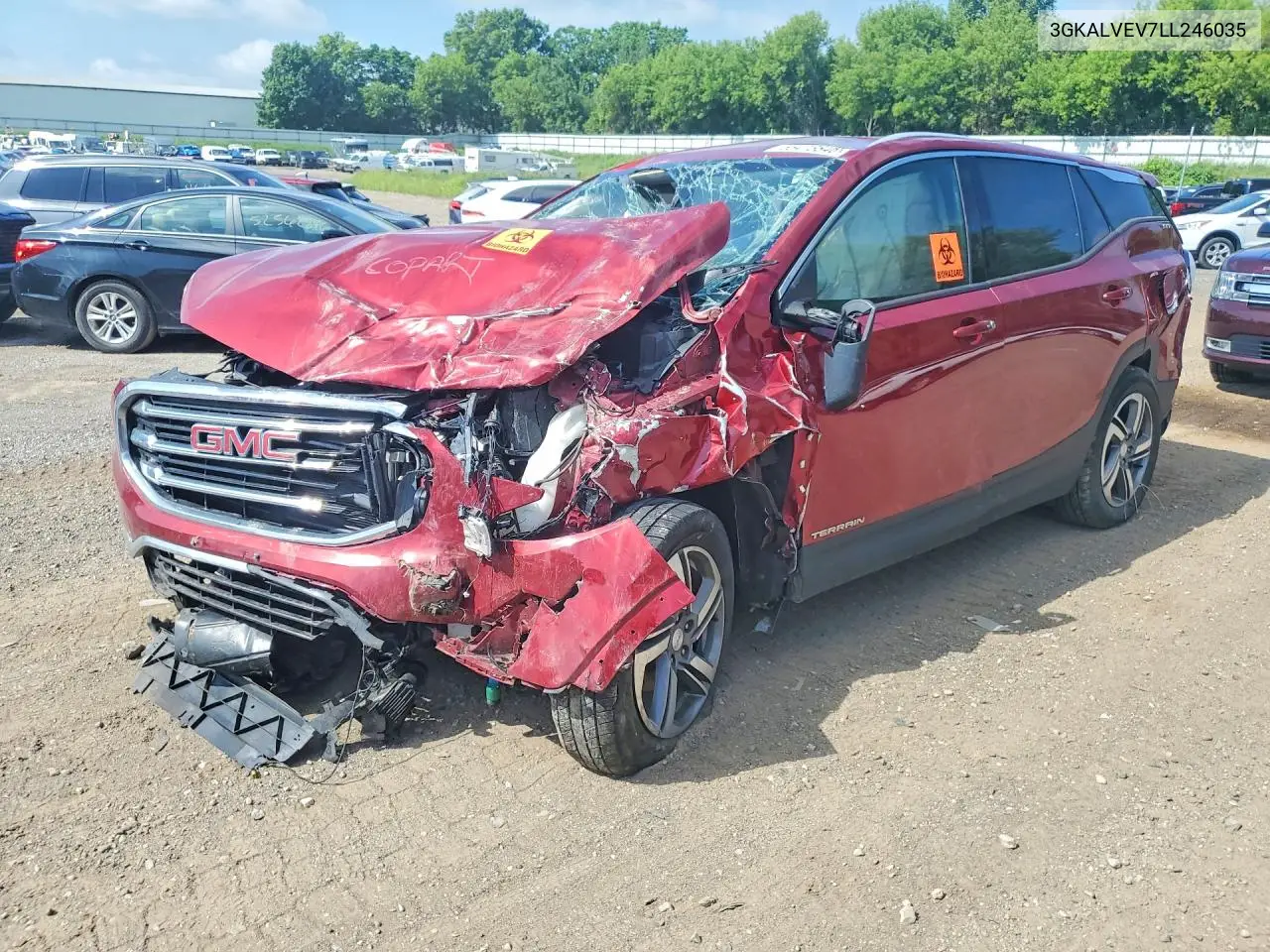 2020 GMC Terrain Slt VIN: 3GKALVEV7LL246035 Lot: 55473846