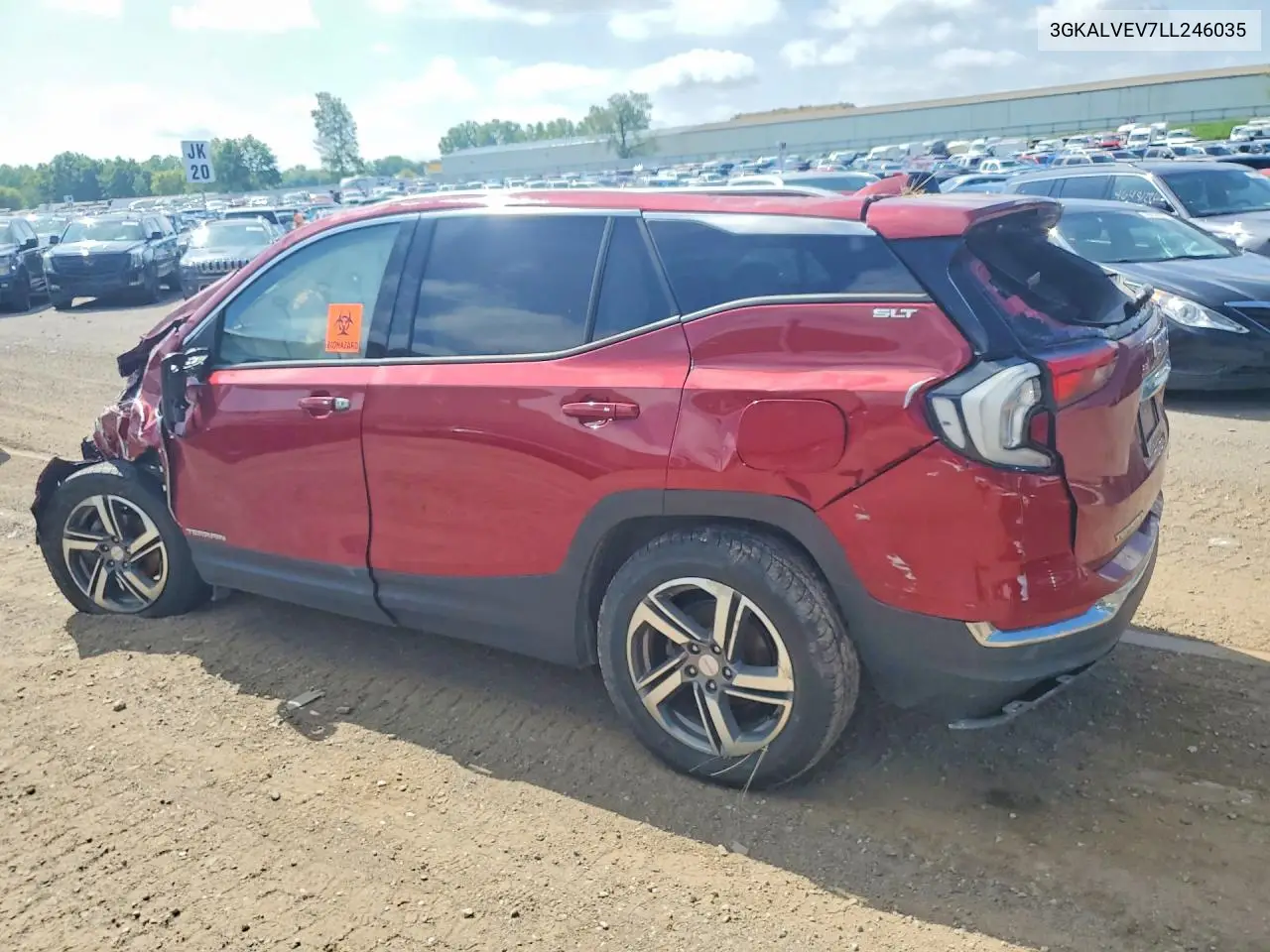 2020 GMC Terrain Slt VIN: 3GKALVEV7LL246035 Lot: 55473846