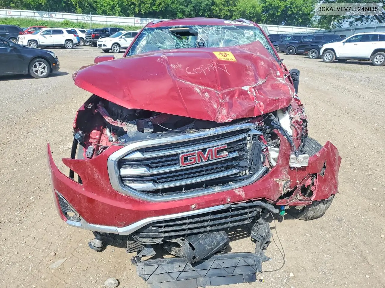 2020 GMC Terrain Slt VIN: 3GKALVEV7LL246035 Lot: 55473846