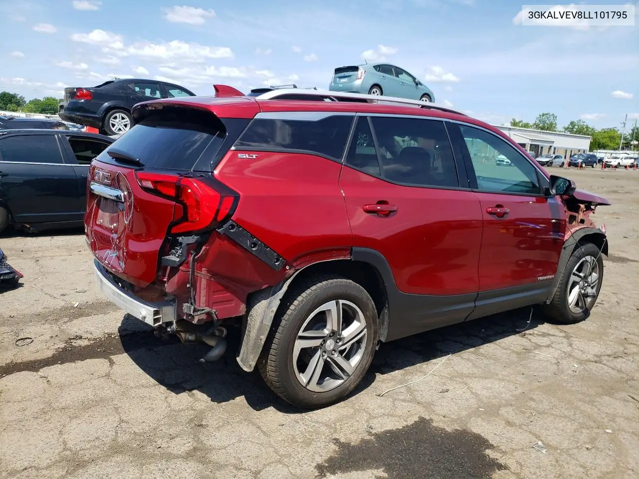 2020 GMC Terrain Slt VIN: 3GKALVEV8LL101795 Lot: 60875676