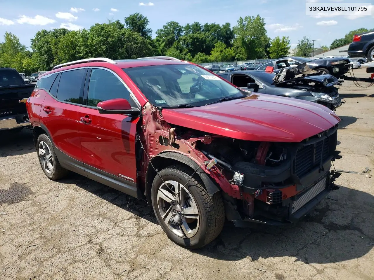 2020 GMC Terrain Slt VIN: 3GKALVEV8LL101795 Lot: 60875676