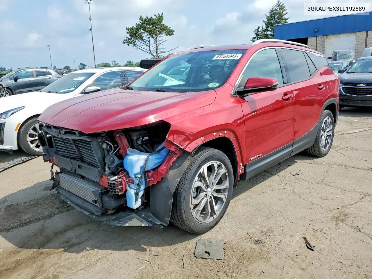 2020 GMC Terrain Slt VIN: 3GKALPEX3LL192889 Lot: 61369946