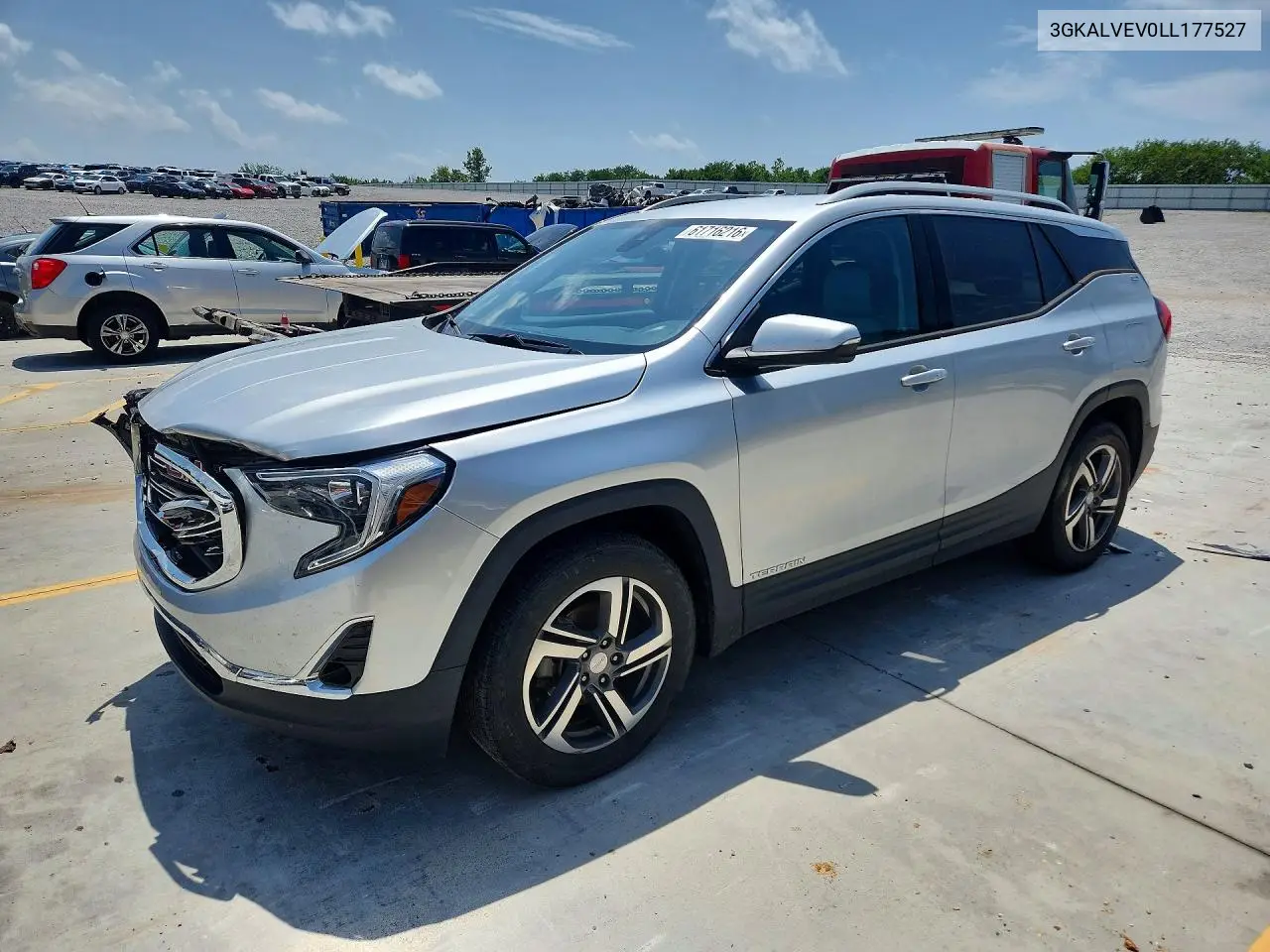 2020 GMC Terrain Slt VIN: 3GKALVEV0LL177527 Lot: 61716216