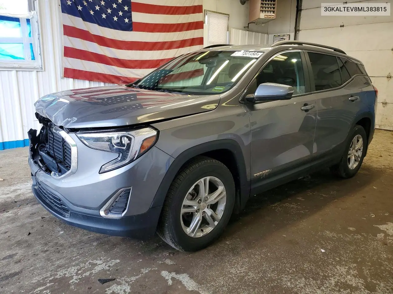 2021 GMC Terrain Sle VIN: 3GKALTEV8ML383815 Lot: 57150356