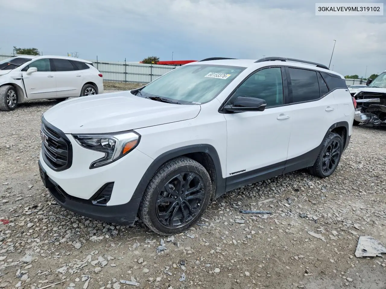 2021 GMC Terrain Slt VIN: 3GKALVEV9ML319102 Lot: 60153376