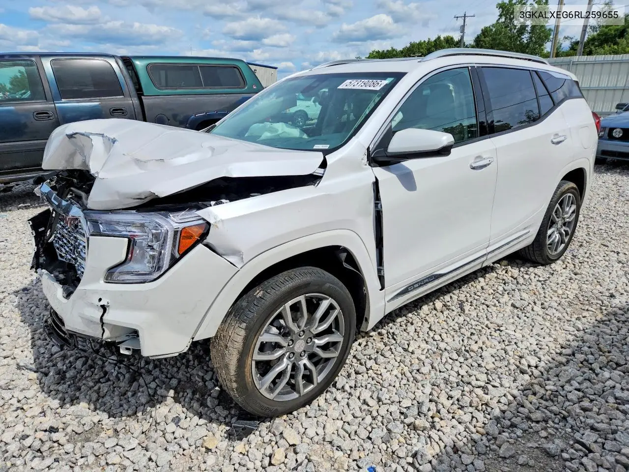 2024 GMC Terrain Denali VIN: 3GKALXEG6RL259655 Lot: 57319086