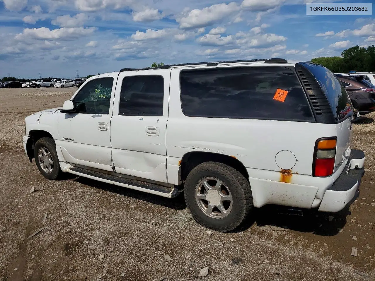 2005 GMC Yukon Xl Denali VIN: 1GKFK66U35J203682 Lot: 57494436