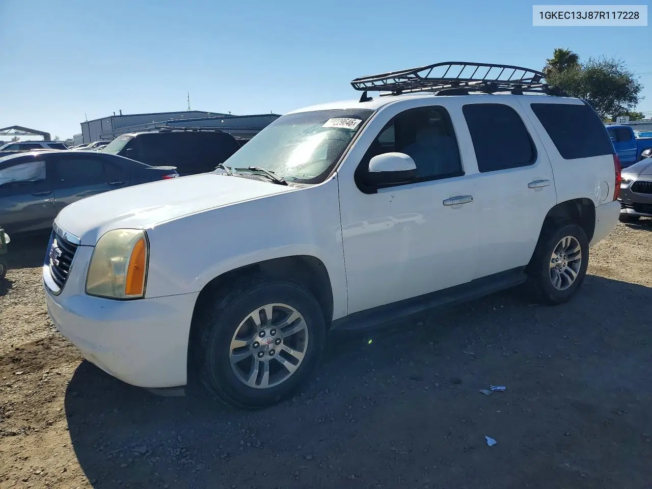 2007 GMC Yukon VIN: 1GKEC13J87R117228 Lot: 59229646