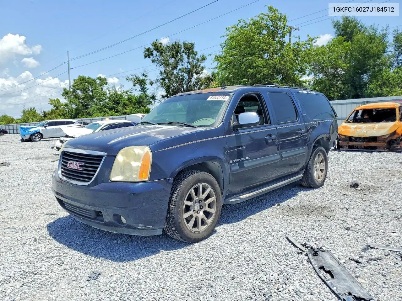 2007 GMC Yukon Xl C1500 VIN: 1GKFC16027J184512 Lot: 61060716