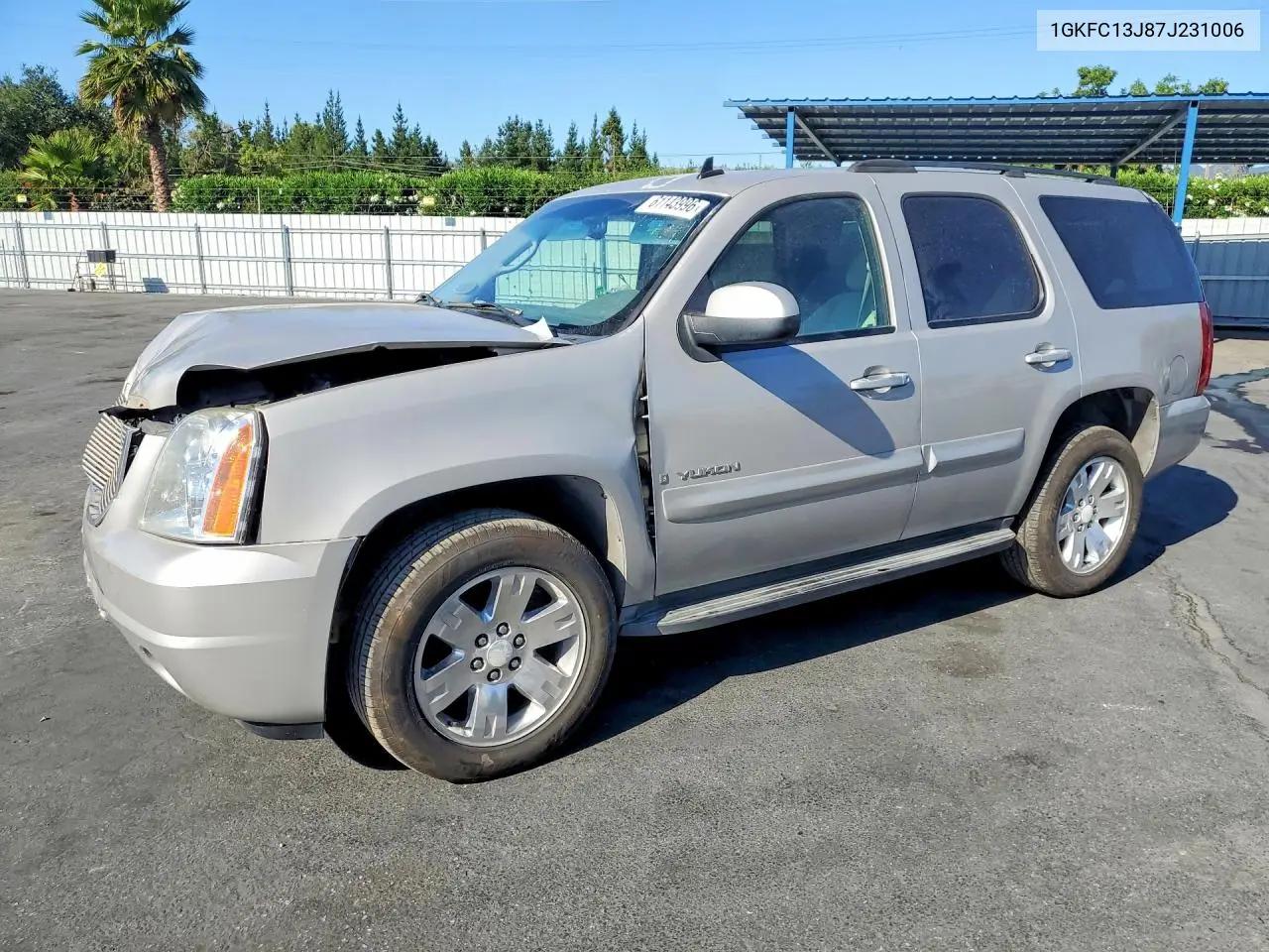 2007 GMC Yukon VIN: 1GKFC13J87J231006 Lot: 61143996