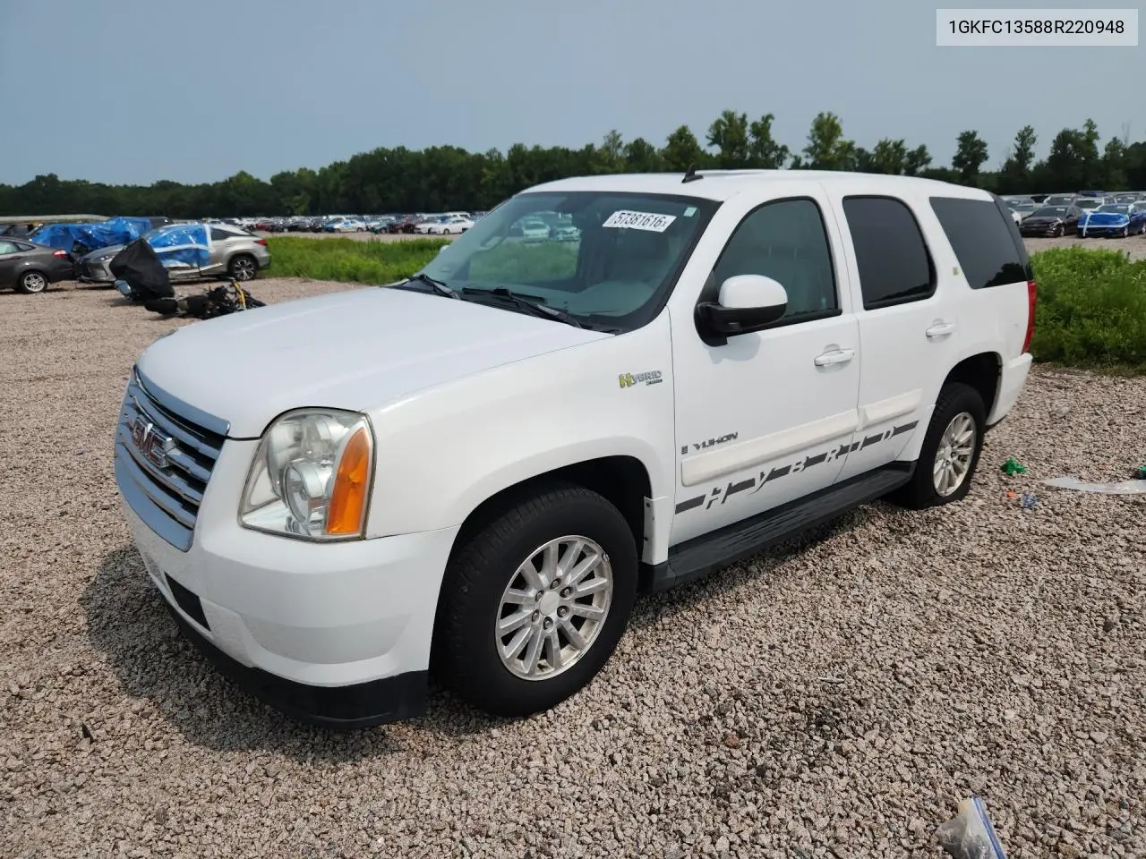 2008 GMC Yukon Hybrid VIN: 1GKFC13588R220948 Lot: 57381616