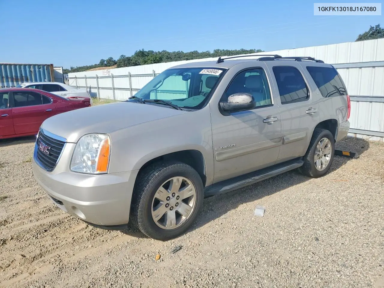 2008 GMC Yukon VIN: 1GKFK13018J167080 Lot: 57949046