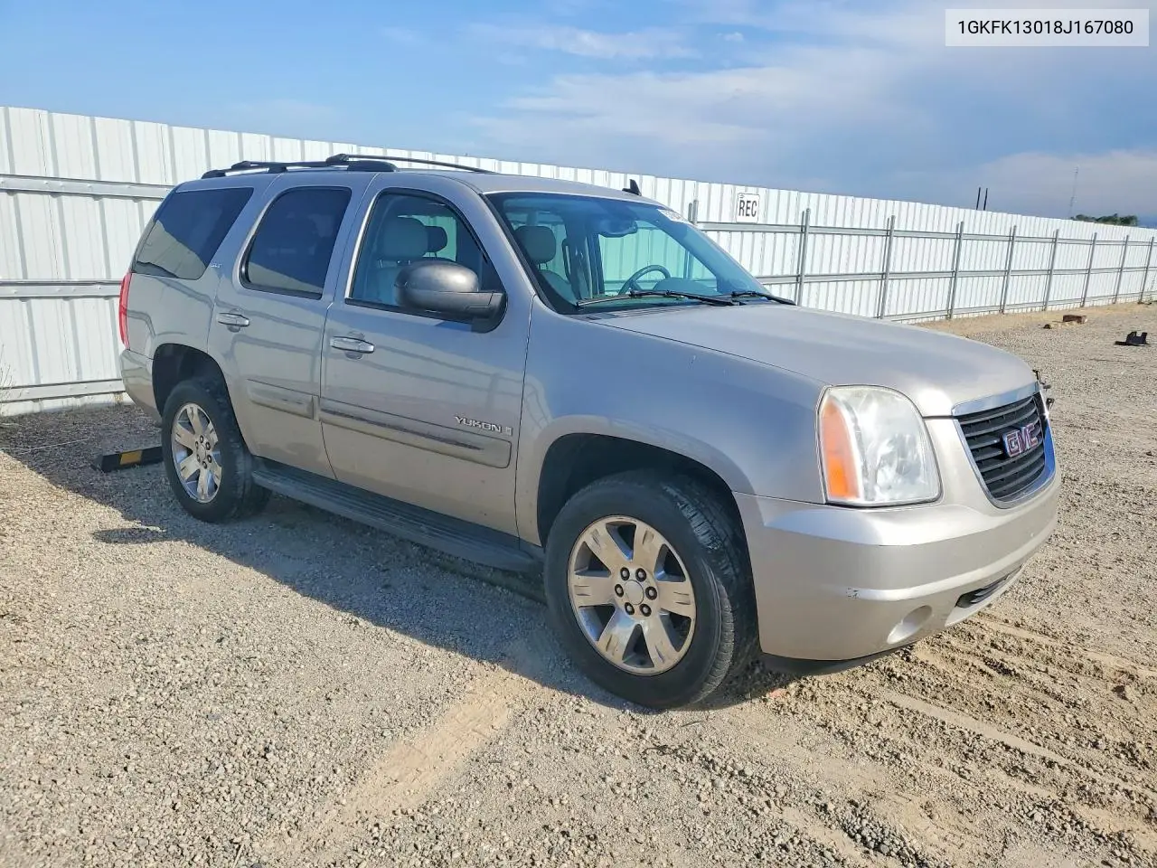 2008 GMC Yukon VIN: 1GKFK13018J167080 Lot: 57949046