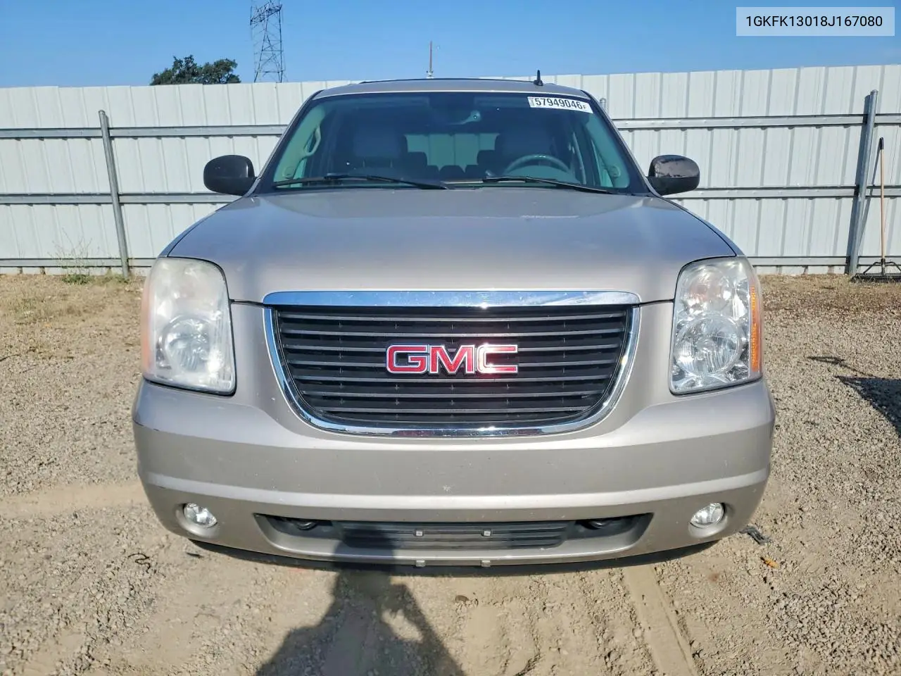 2008 GMC Yukon VIN: 1GKFK13018J167080 Lot: 57949046