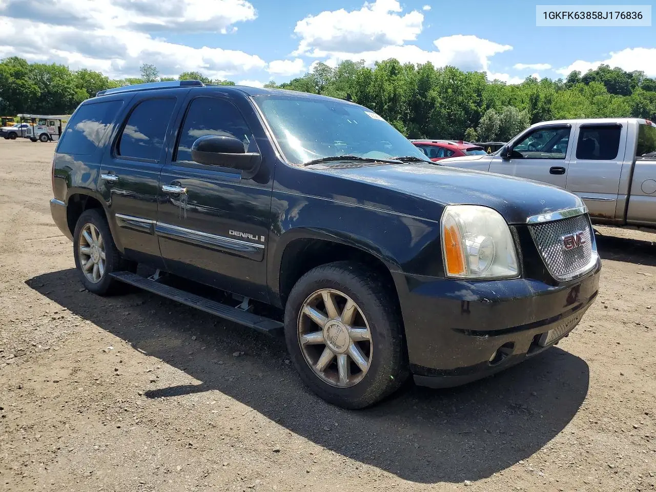 2008 GMC Yukon Denali VIN: 1GKFK63858J176836 Lot: 58326786