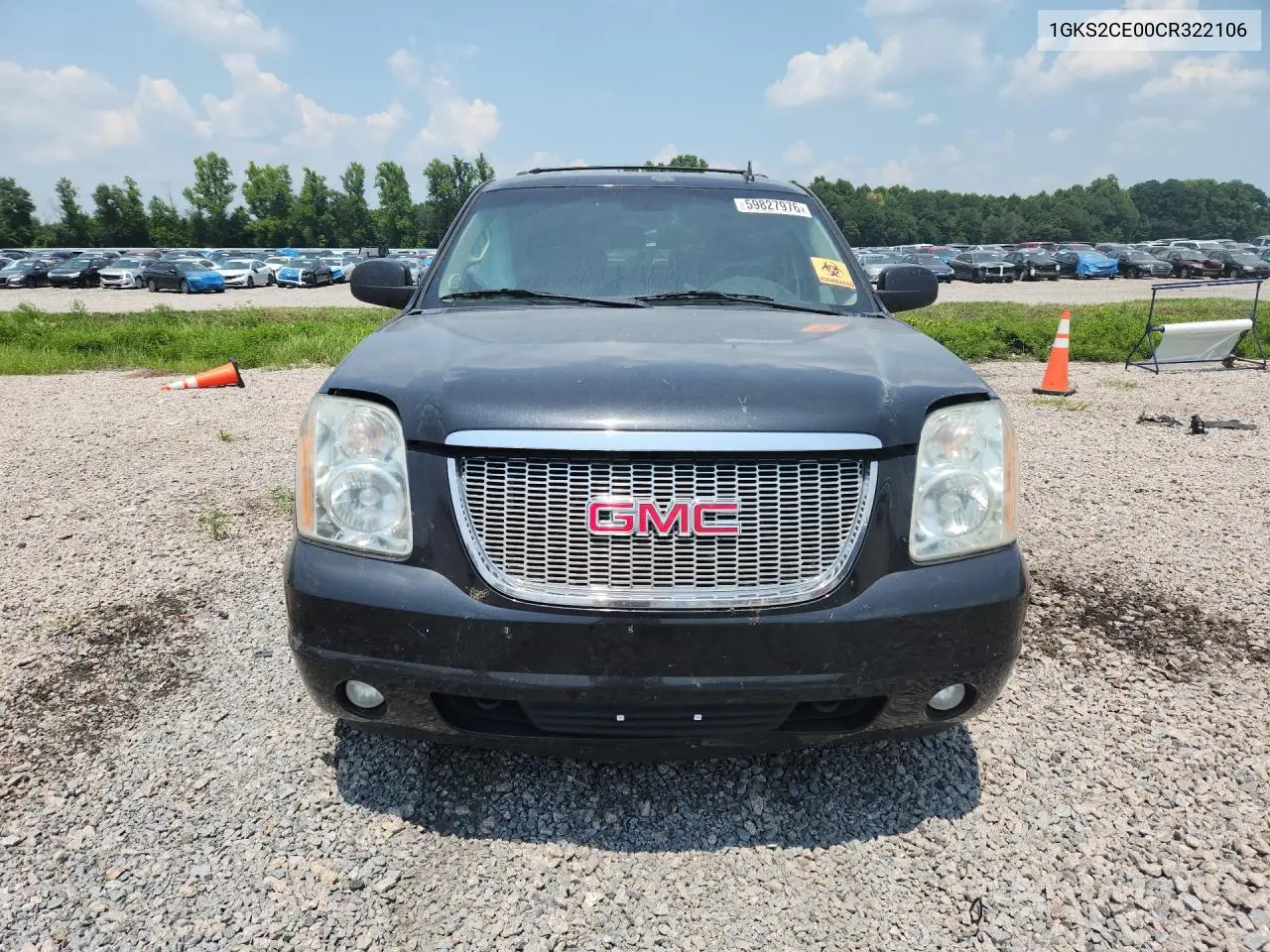 2012 GMC Yukon Slt VIN: 1GKS2CE00CR322106 Lot: 59827976