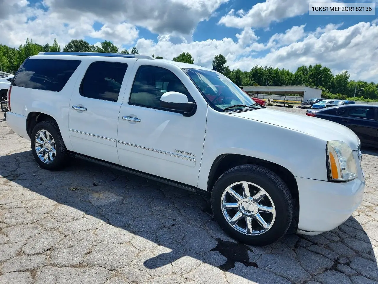 2012 GMC Yukon Xl Denali VIN: 1GKS1MEF2CR182136 Lot: 60767286