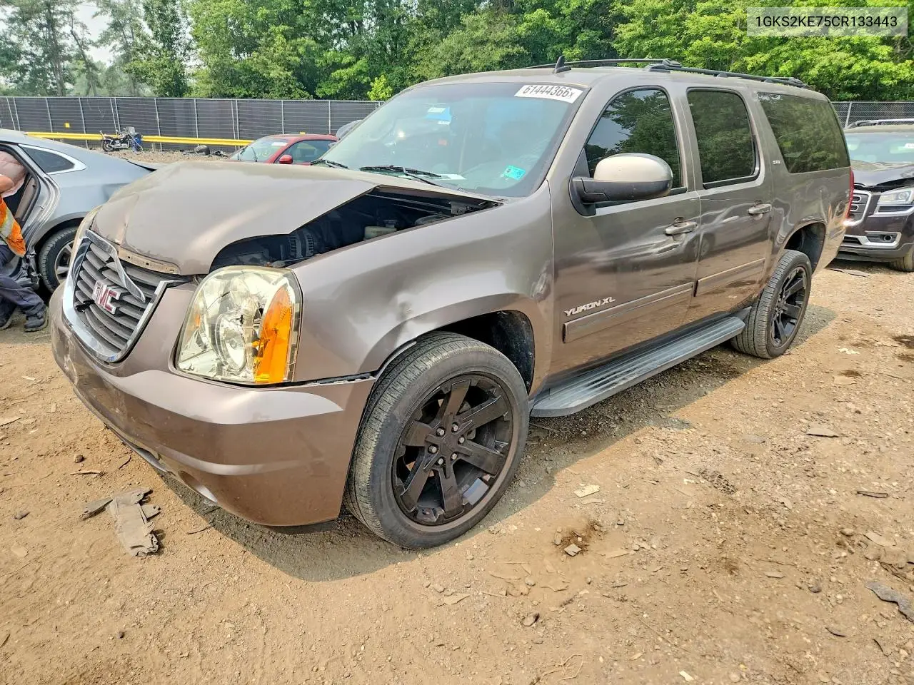 2012 GMC Yukon Xl K1500 Slt VIN: 1GKS2KE75CR133443 Lot: 61444366
