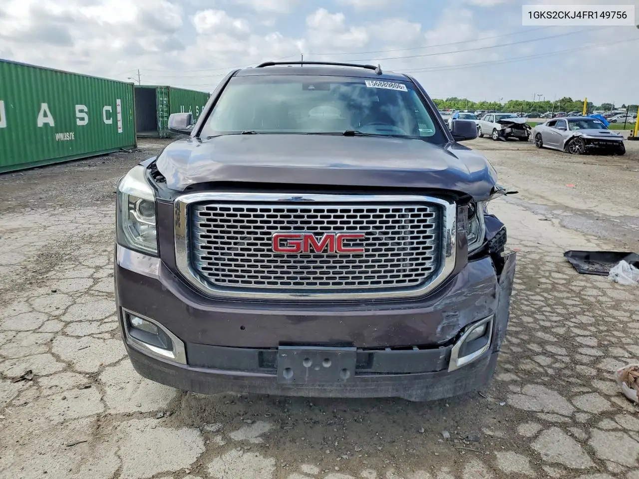 2015 GMC Yukon Denali VIN: 1GKS2CKJ4FR149756 Lot: 56889806