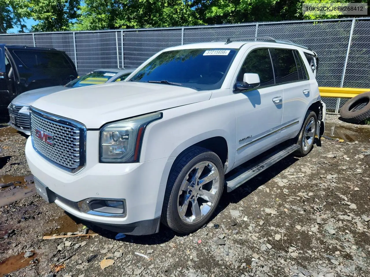 2015 GMC Yukon Denali VIN: 1GKS2CKJ8FR268412 Lot: 57215656