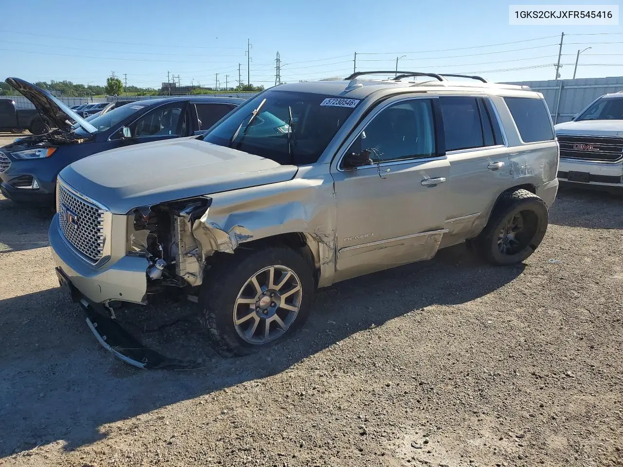 2015 GMC Yukon Denali VIN: 1GKS2CKJXFR545416 Lot: 57230546