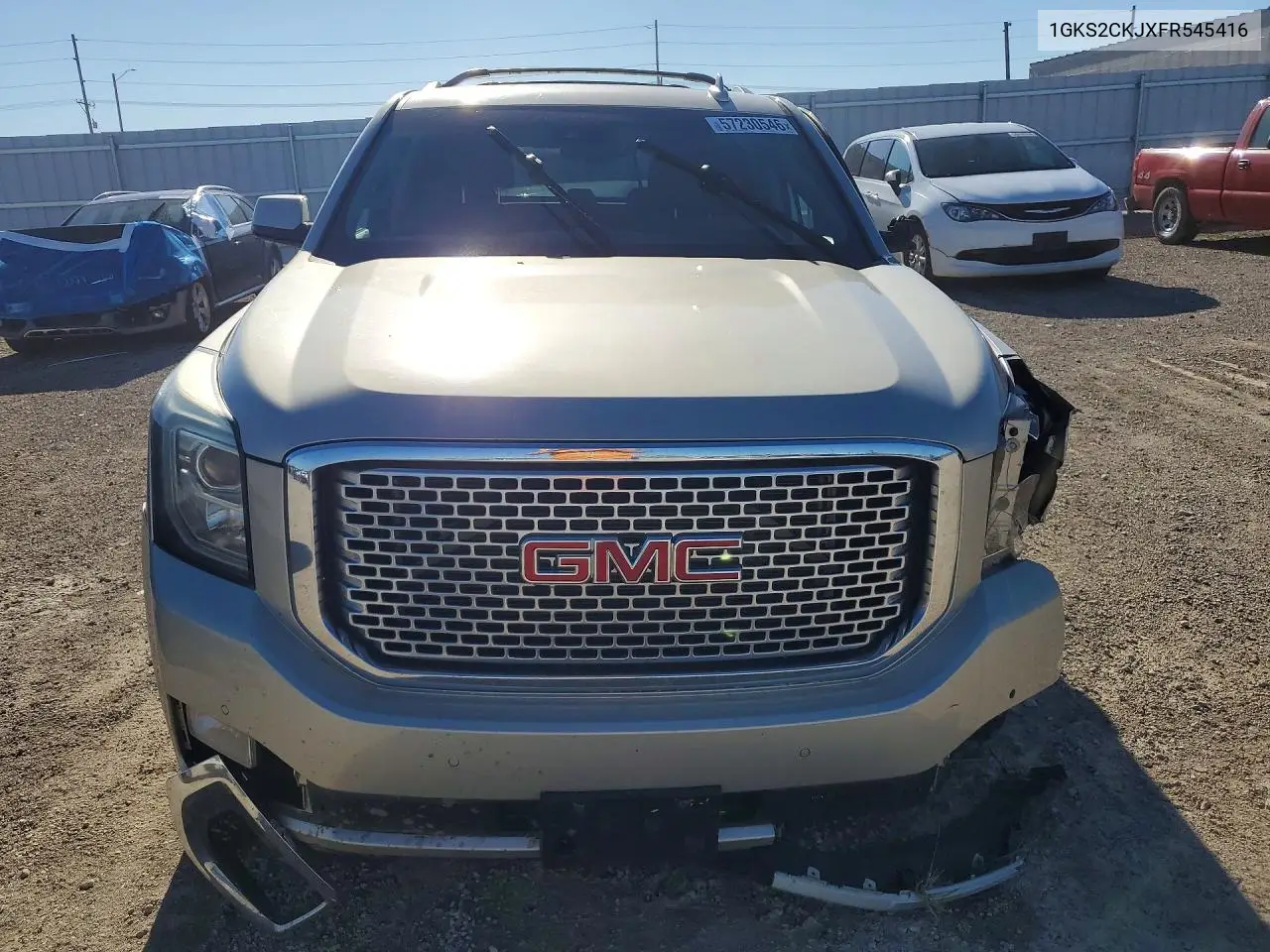 2015 GMC Yukon Denali VIN: 1GKS2CKJXFR545416 Lot: 57230546