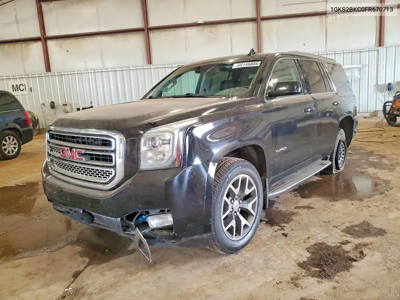 2015 GMC Yukon Slt VIN: 1GKS2BKC0FR670713 Lot: 59146886
