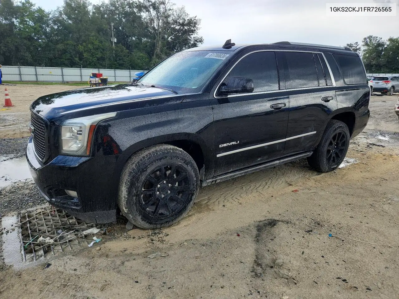 2015 GMC Yukon Denali VIN: 1GKS2CKJ1FR726565 Lot: 61788836
