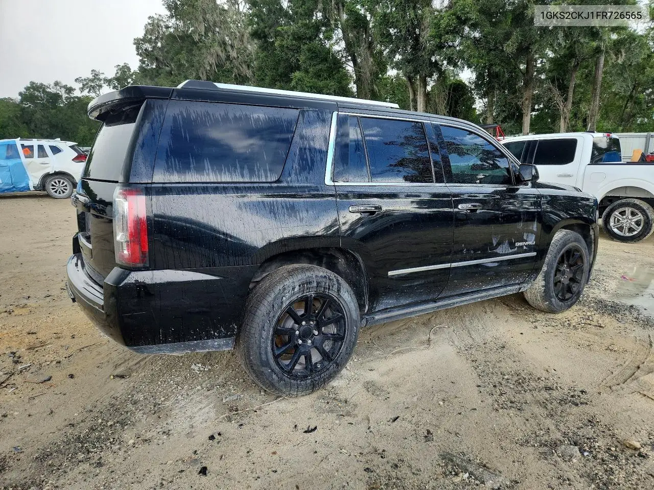 2015 GMC Yukon Denali VIN: 1GKS2CKJ1FR726565 Lot: 61788836