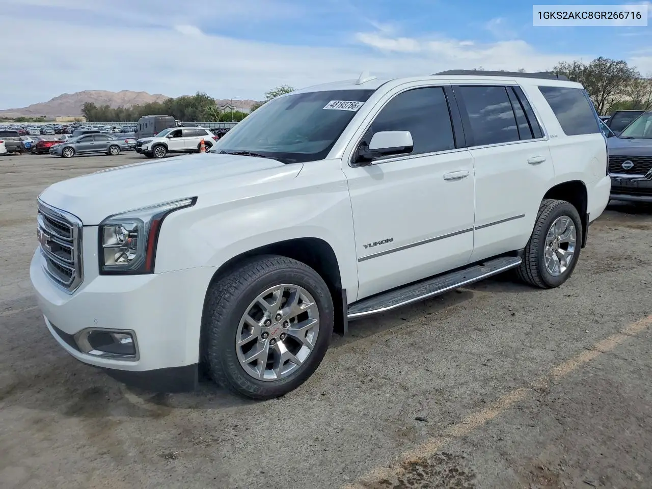2016 GMC Yukon Sle VIN: 1GKS2AKC8GR266716 Lot: 48193766