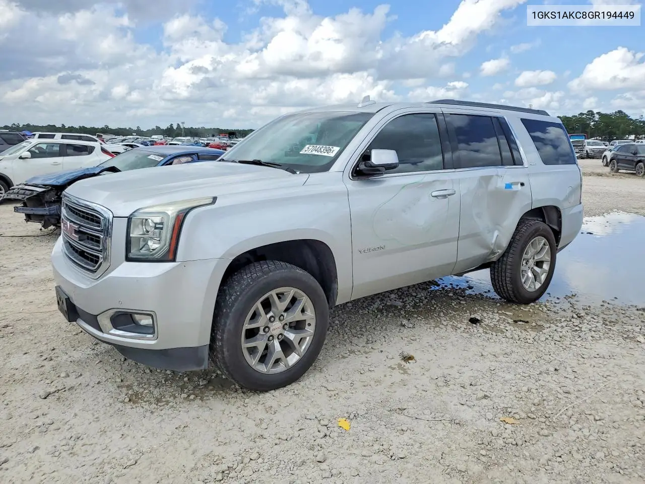2016 GMC Yukon Sle VIN: 1GKS1AKC8GR194449 Lot: 57048396