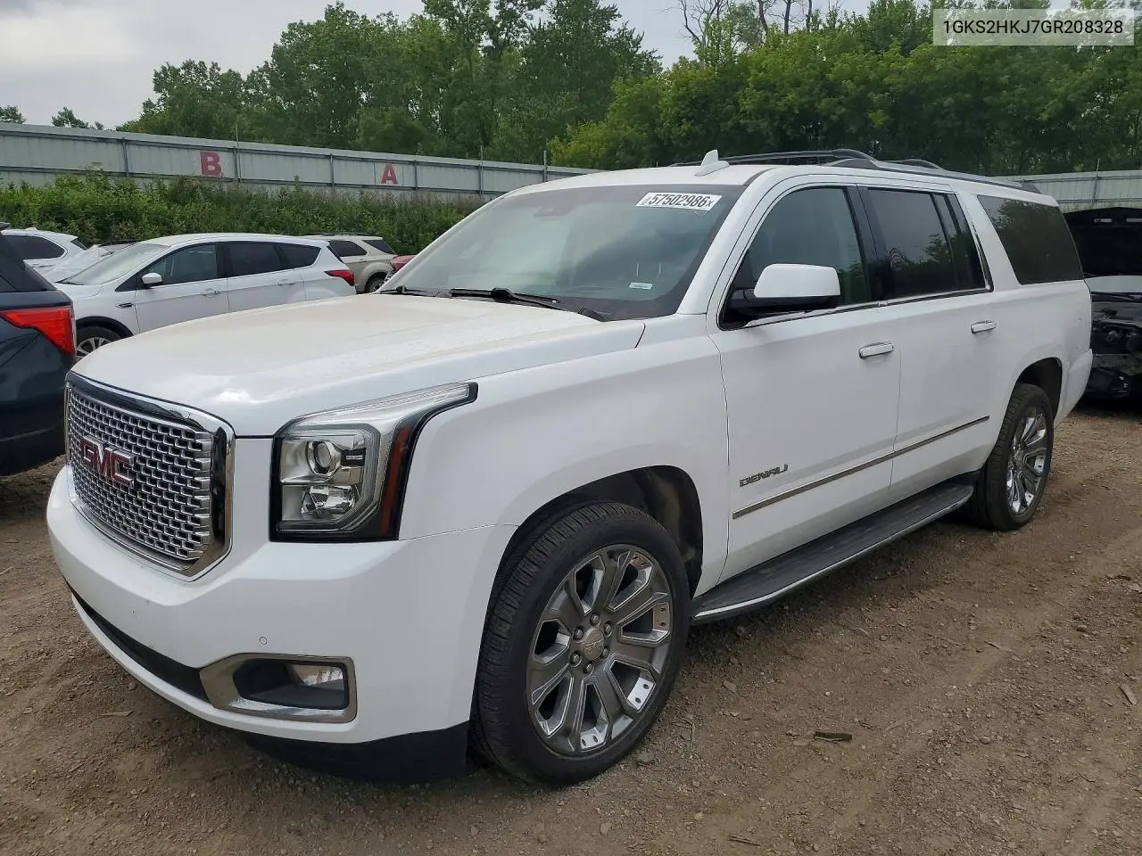 2016 GMC Yukon Xl Denali VIN: 1GKS2HKJ7GR208328 Lot: 57502986
