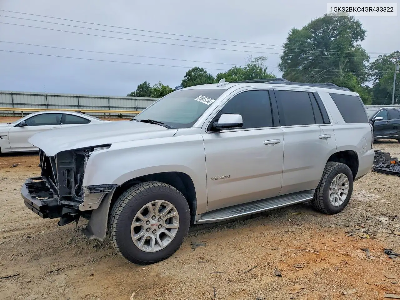 2016 GMC Yukon Slt VIN: 1GKS2BKC4GR433322 Lot: 59957256