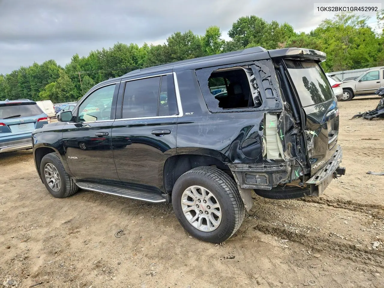 2016 GMC Yukon Slt VIN: 1GKS2BKC1GR452992 Lot: 60821316