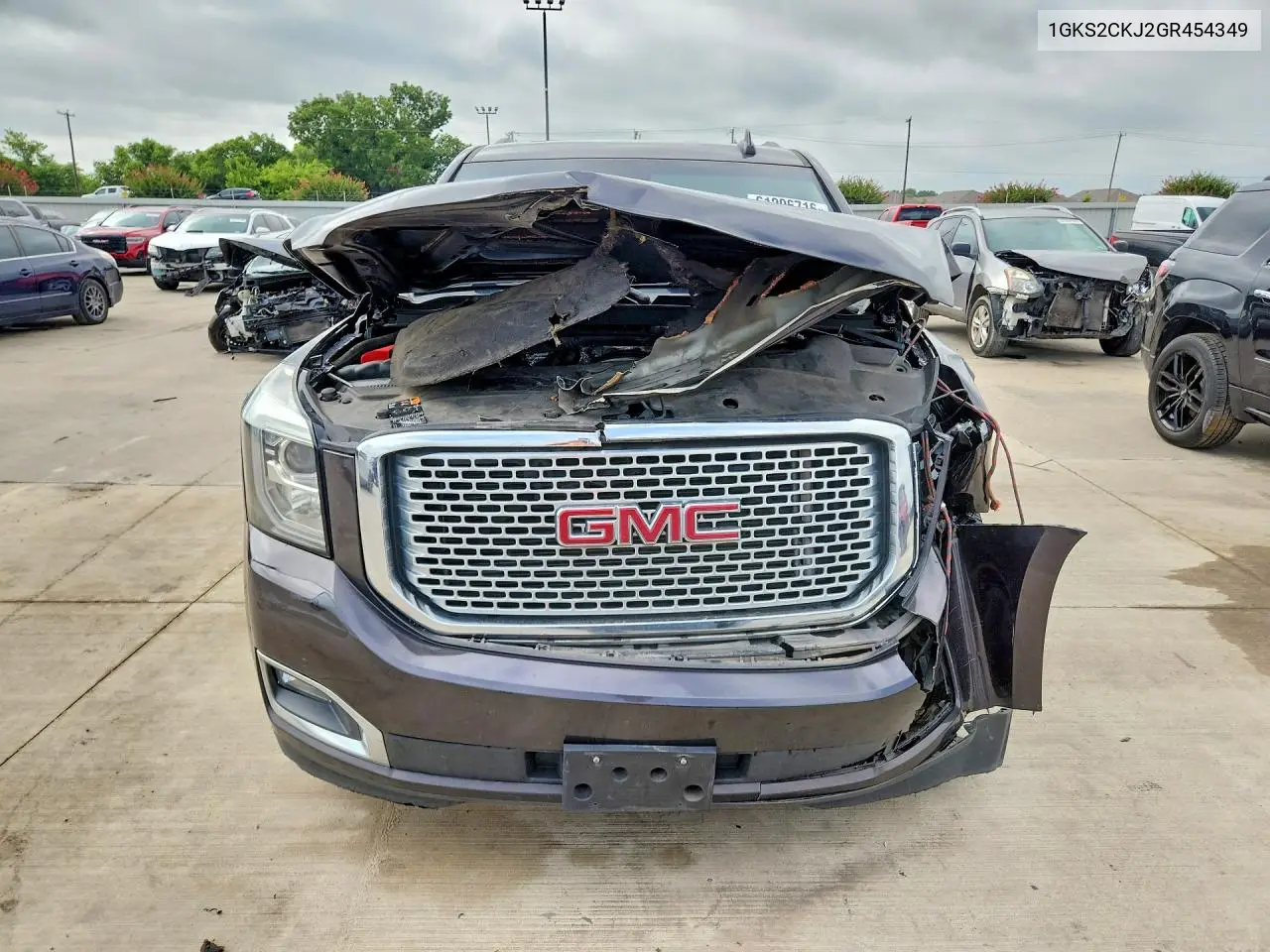 2016 GMC Yukon Denali VIN: 1GKS2CKJ2GR454349 Lot: 61206716