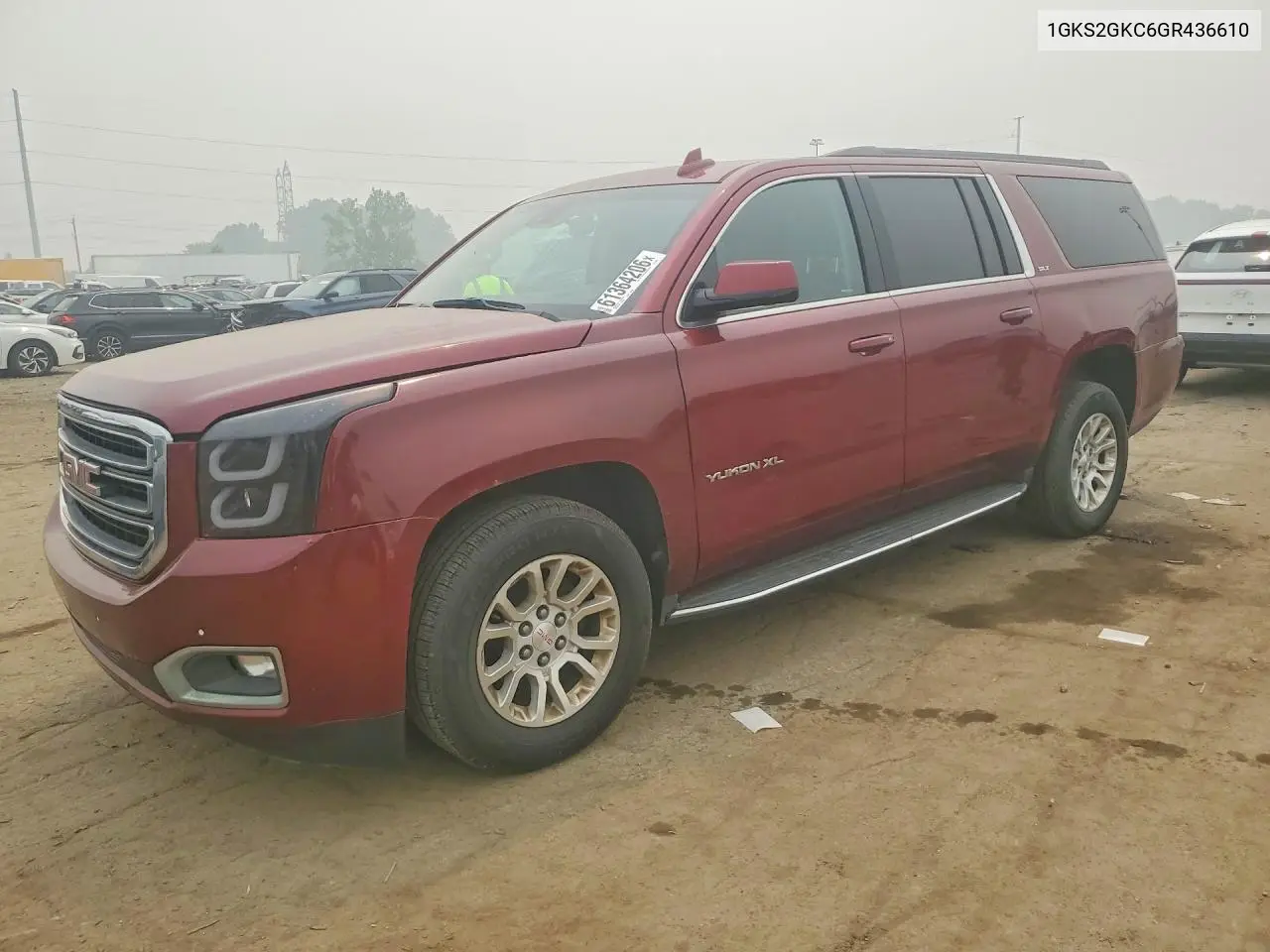 2016 GMC Yukon Xl K1500 Slt VIN: 1GKS2GKC6GR436610 Lot: 61364206